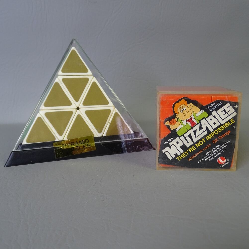Vintage Lakeside Impuzzables OK Orange Hong Kong Pyramid Puzzler